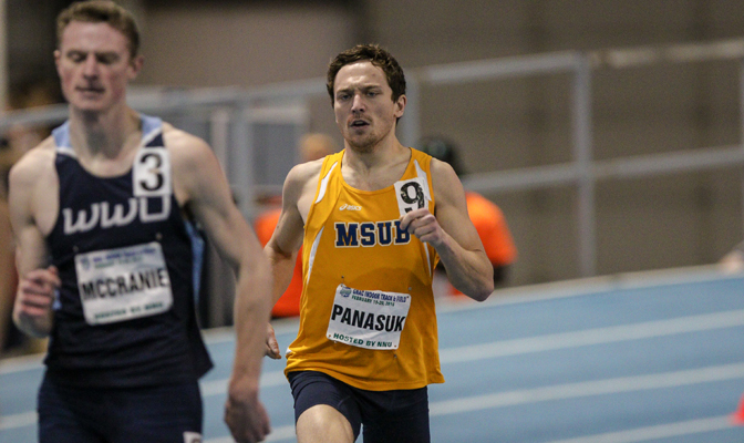Josh Panasuk was a part of the MSUB men's distance medley relay team that finished first place at the GNAC Indoor Track & Field Championships this season.